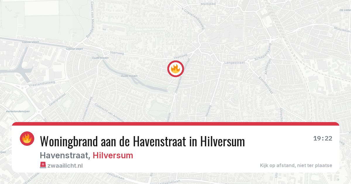 Woningbrand aan de Havenstraat in Hilversum — 27 mei 2026