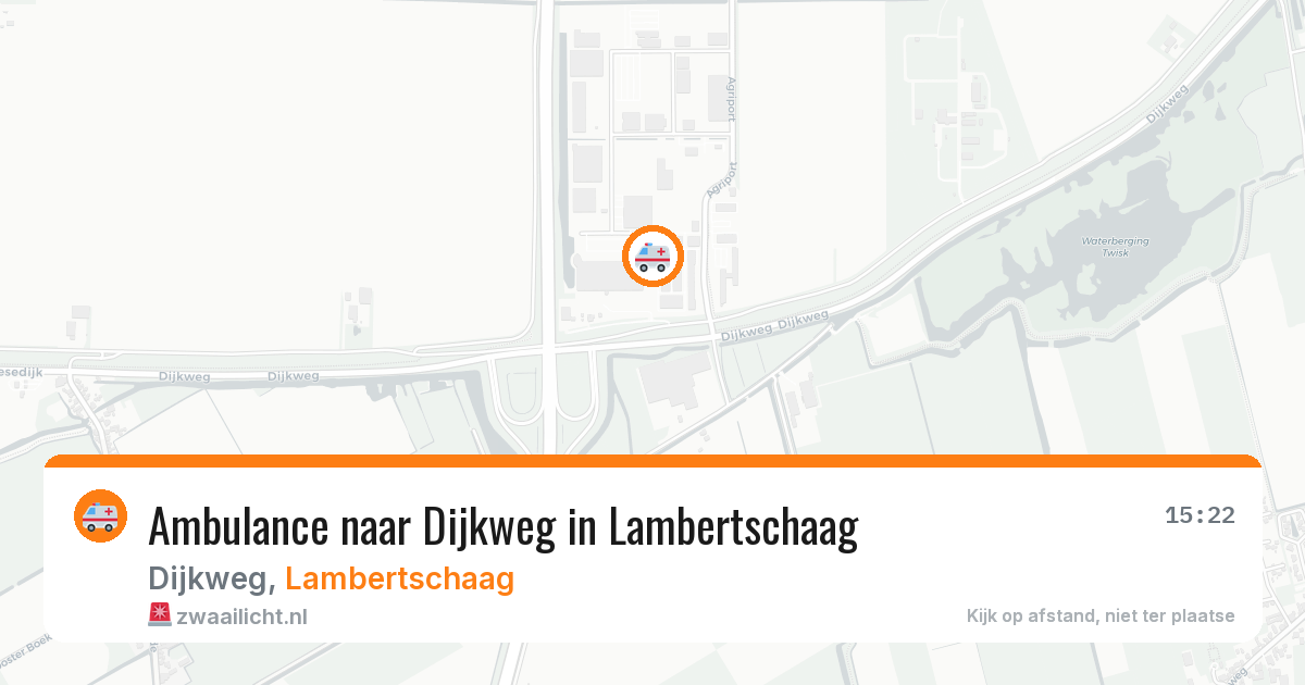 Ambulance naar Dijkweg in Lambertschaag — 8 jul 2026