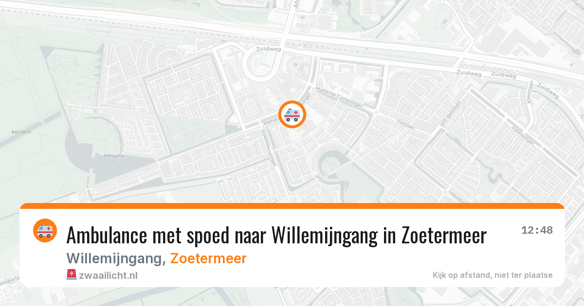 Ambulance met spoed naar Willemijngang in Zoetermeer — 27 feb 2026