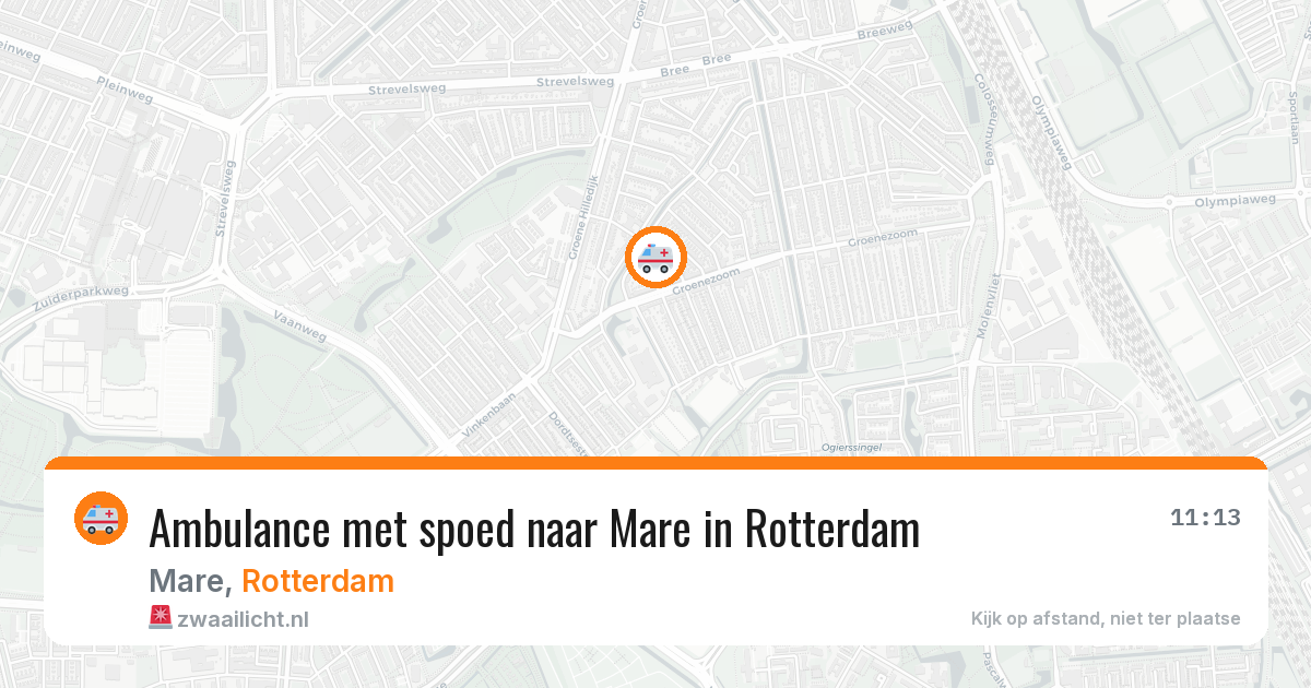 Ambulance met spoed naar Mare in Rotterdam — 23 apr 2026