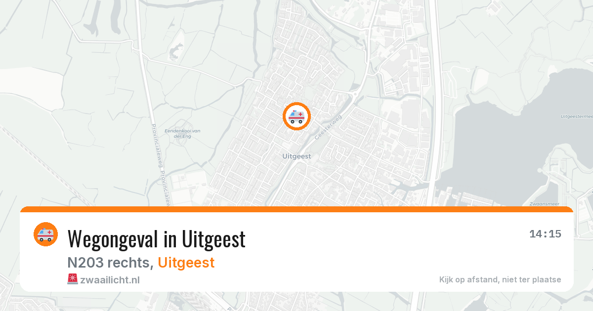 Wegongeval in Uitgeest — 9 mei 2026