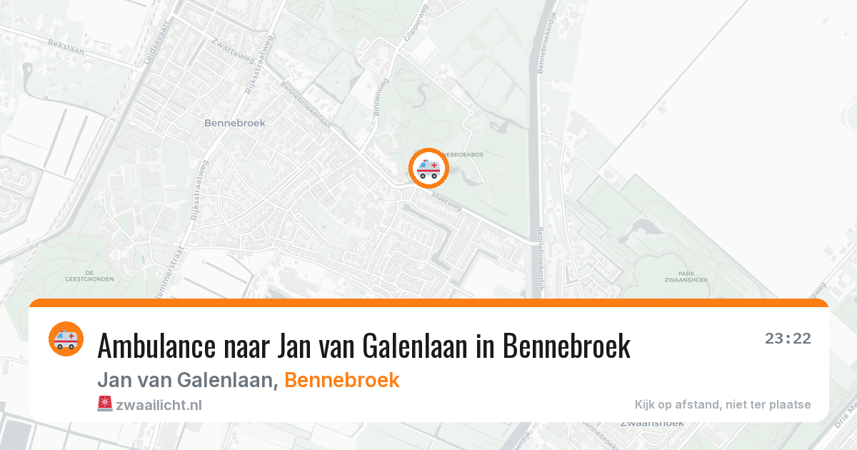 Ambulance naar Jan van Galenlaan in Bennebroek — 12 jul 2026
