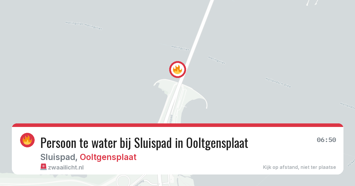 Persoon te water bij Sluispad in Ooltgensplaat — 9 apr 2026