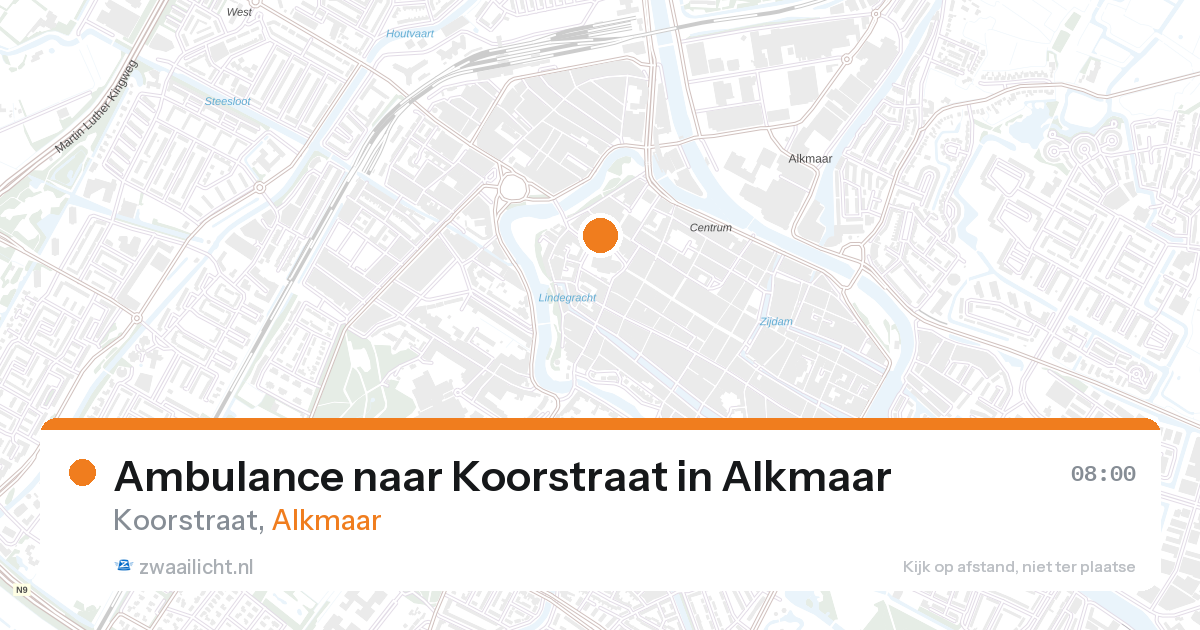 Ambulance naar Koorstraat in Alkmaar — 11 jun 2026