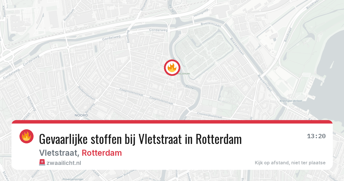 Gevaarlijke stoffen bij Vletstraat in Rotterdam — 8 apr 2026