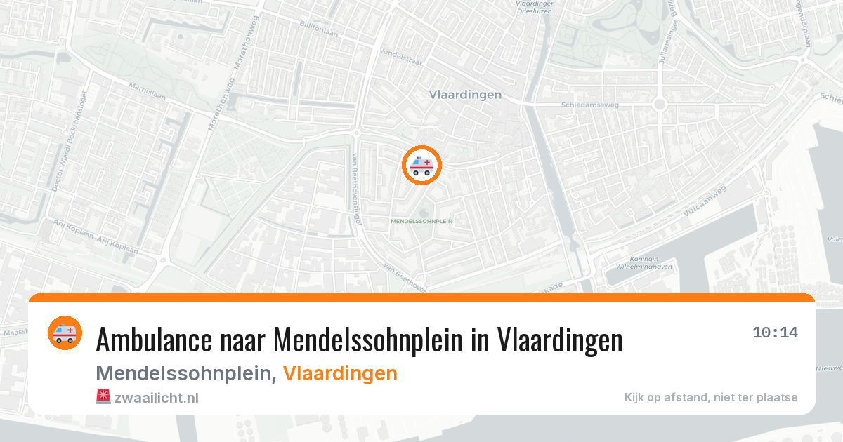 Ambulance naar Mendelssohnplein in Vlaardingen — 13 apr 2026