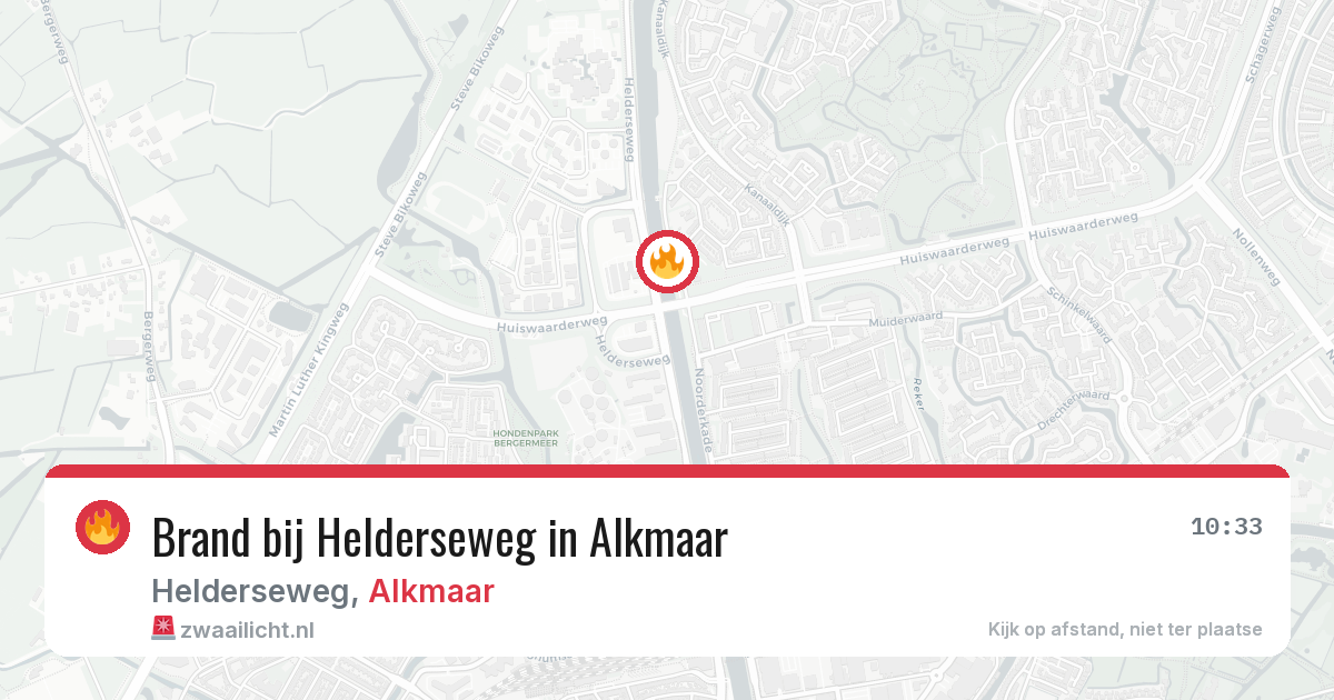 Brand bij Helderseweg in Alkmaar — 25 mrt 2026