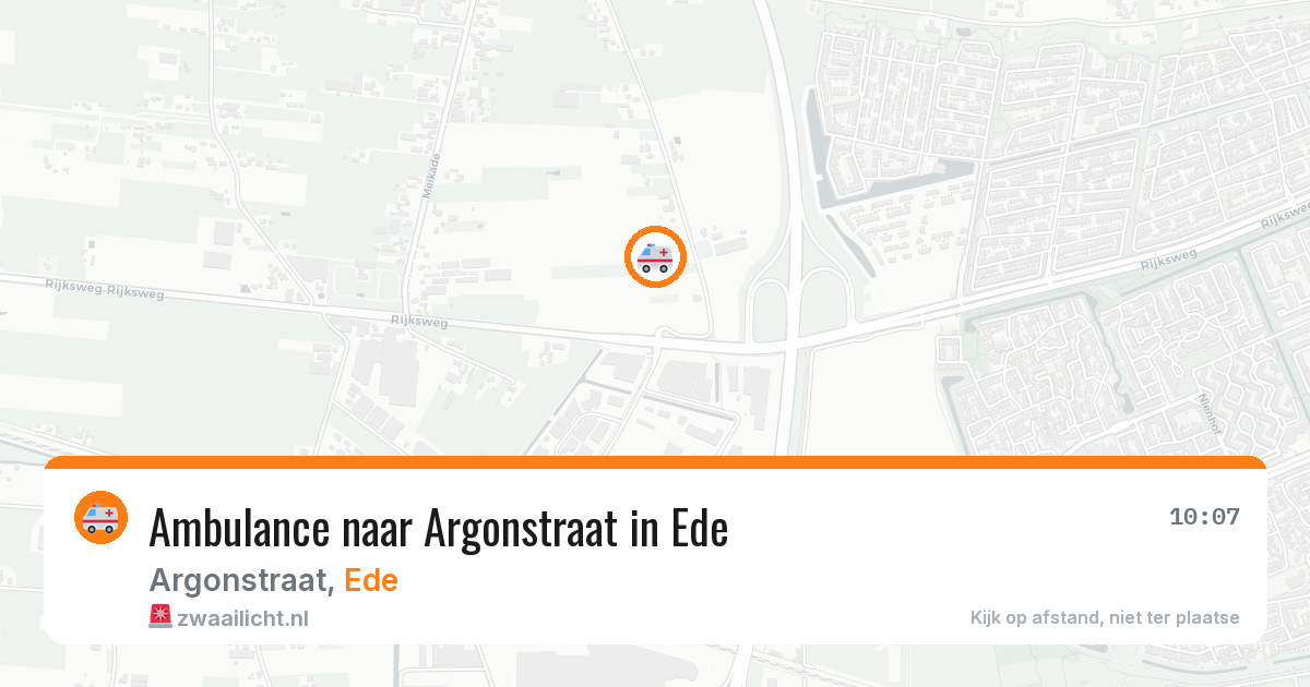 Ambulance naar Argonstraat in Ede — 13 jun 2026