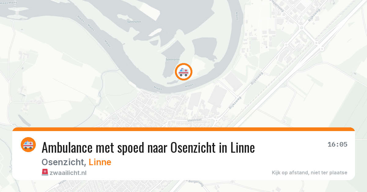 Ambulance met spoed naar Osenzicht in Linne — 15 jun 2026