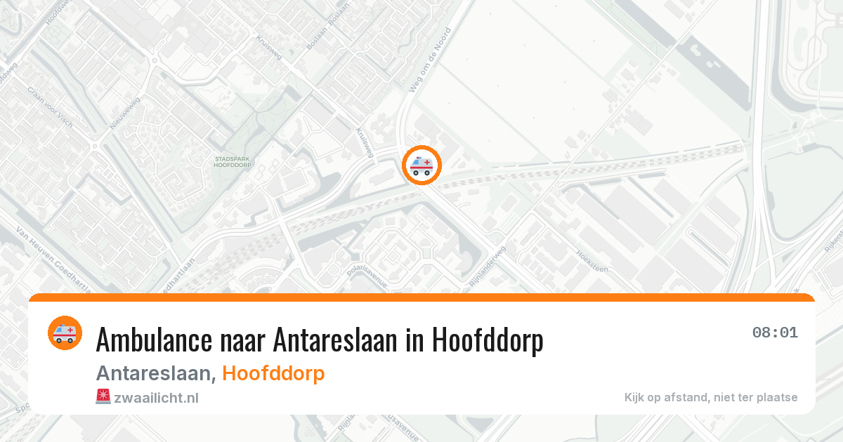 Ambulance naar Antareslaan in Hoofddorp — 4 jul 2026