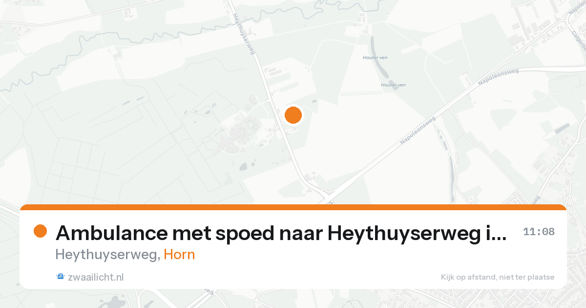 Ambulance met spoed naar Heythuyserweg in Horn — 19 aug 2026