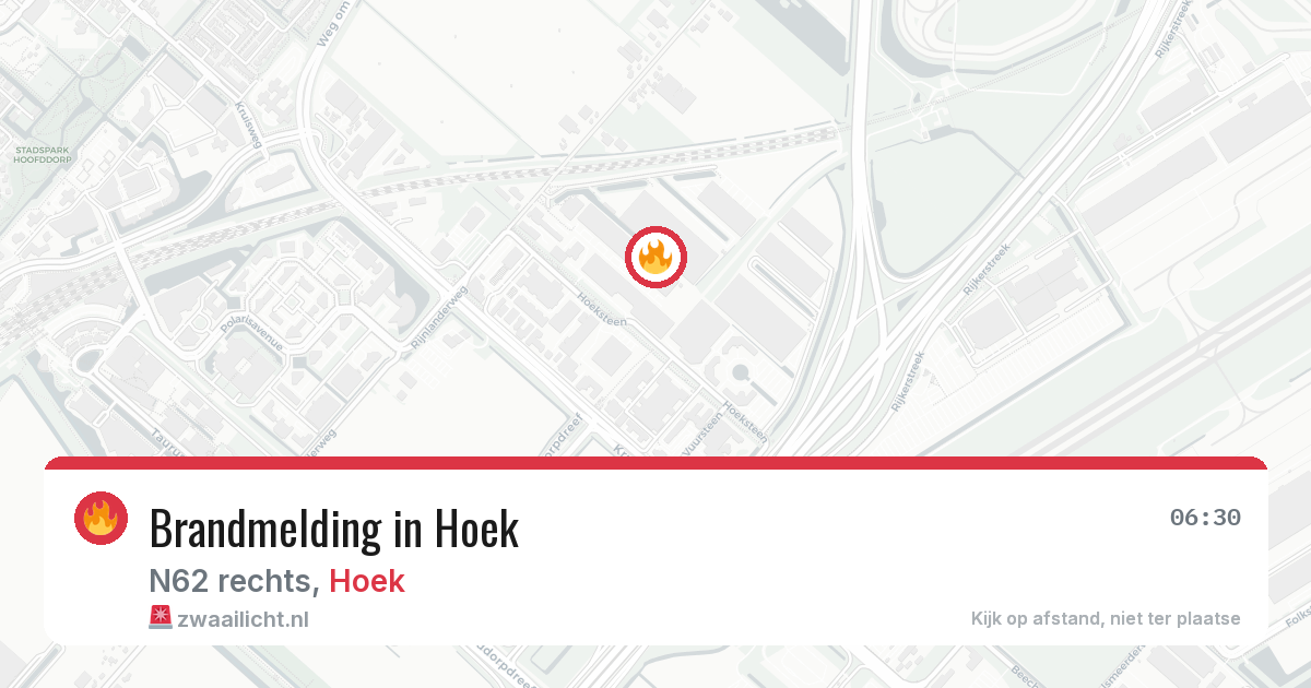 Brandmelding in Hoek — 3 aug 2026