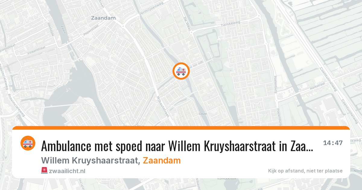 Ambulance met spoed naar Willem Kruyshaarstraat in Zaandam — 11 feb 2026