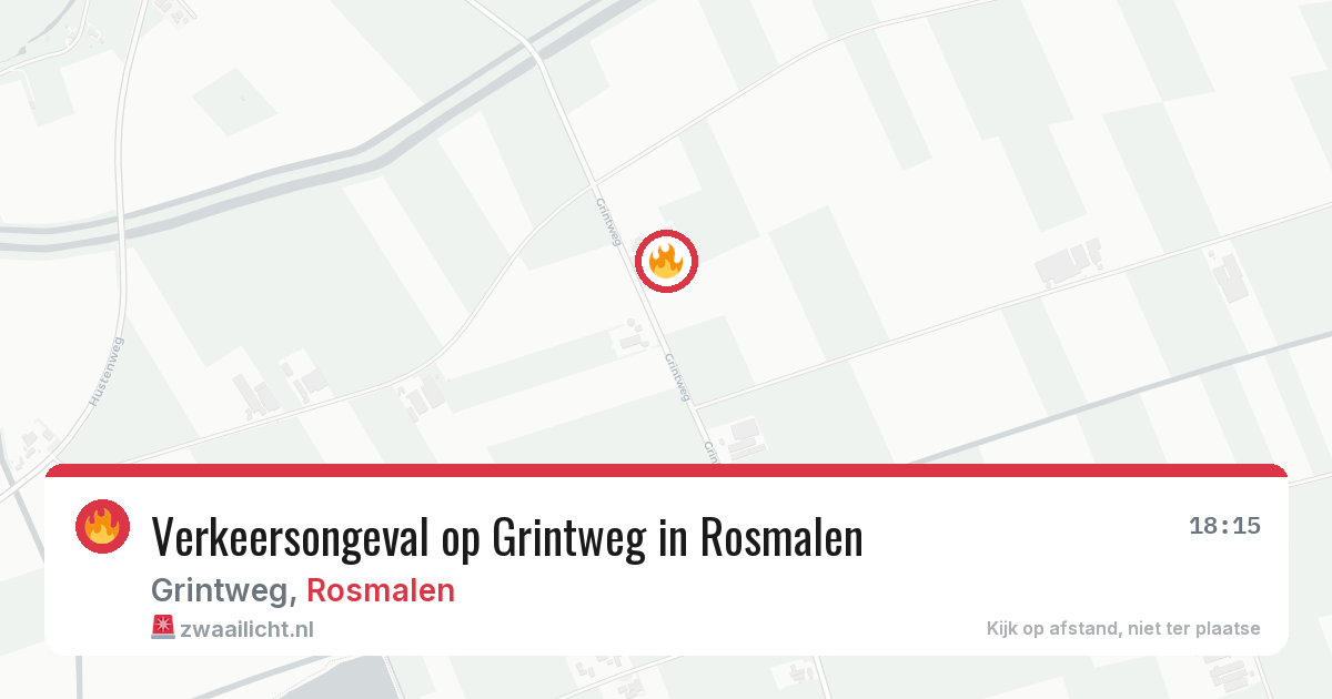 Verkeersongeval op Grintweg in Rosmalen — 7 jul 2026