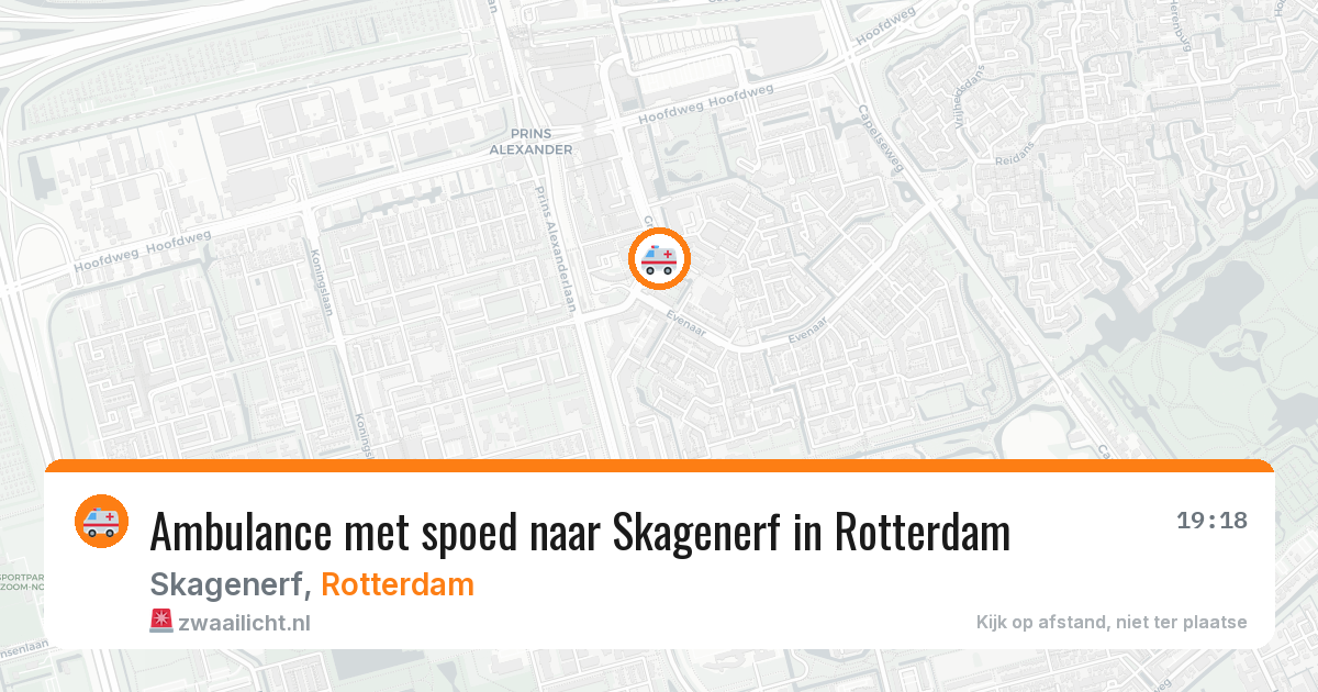 Ambulance met spoed naar Skagenerf in Rotterdam — 22 mei 2026