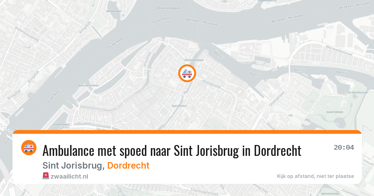 Ambulance met spoed naar Sint Jorisbrug in Dordrecht — 24 jun 2026