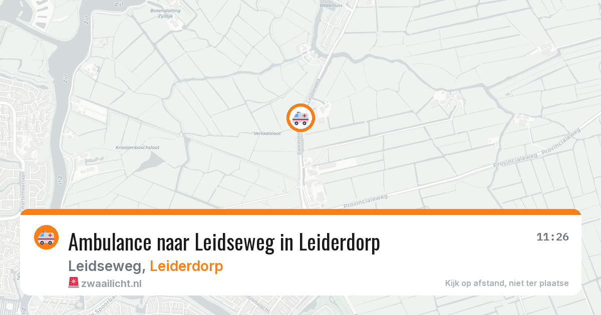 Ambulance naar Leidseweg in Leiderdorp — 7 aug 2026