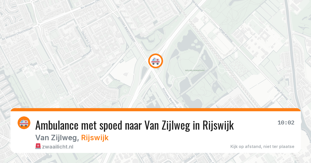 Ambulance met spoed naar Van Zijlweg in Rijswijk — 11 apr 2026