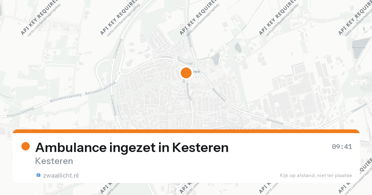 Ambulance ingezet in Kesteren — 25 aug 2026
