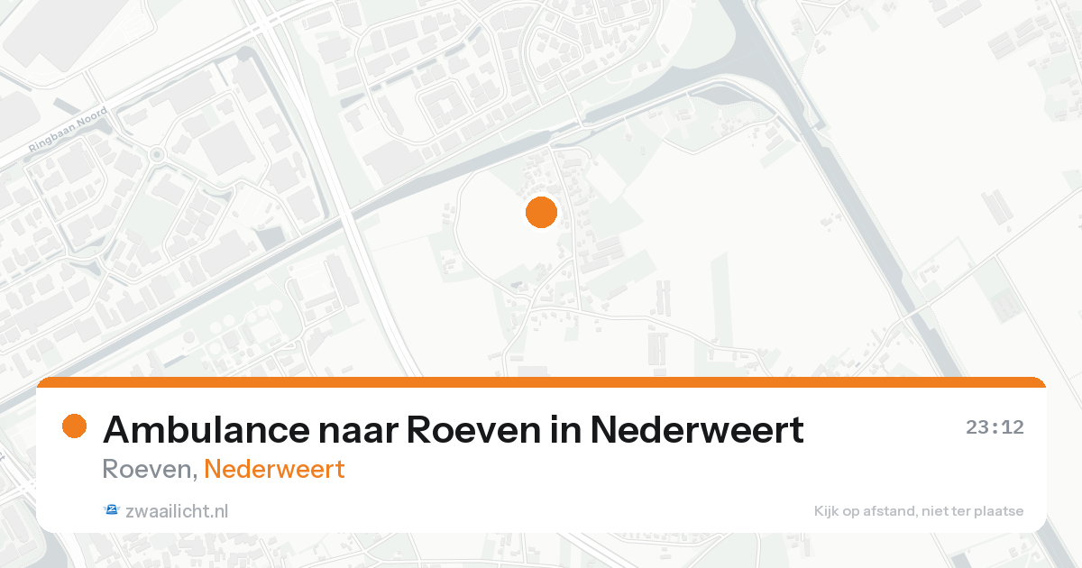 Ambulance naar Roeven in Nederweert — 21 aug 2026
