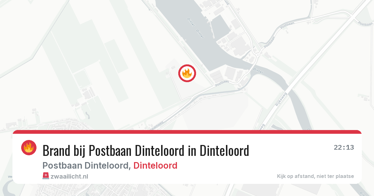 Brand bij Postbaan Dinteloord in Dinteloord — 7 mrt 2026