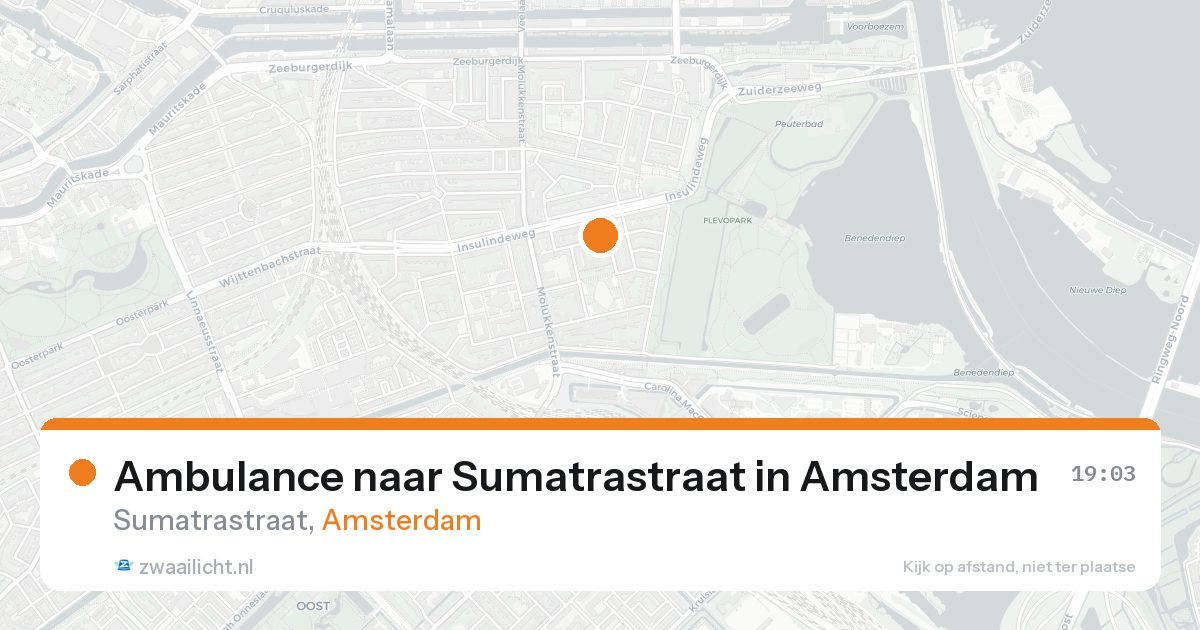 Ambulance naar Sumatrastraat in Amsterdam — 30 jan 2026
