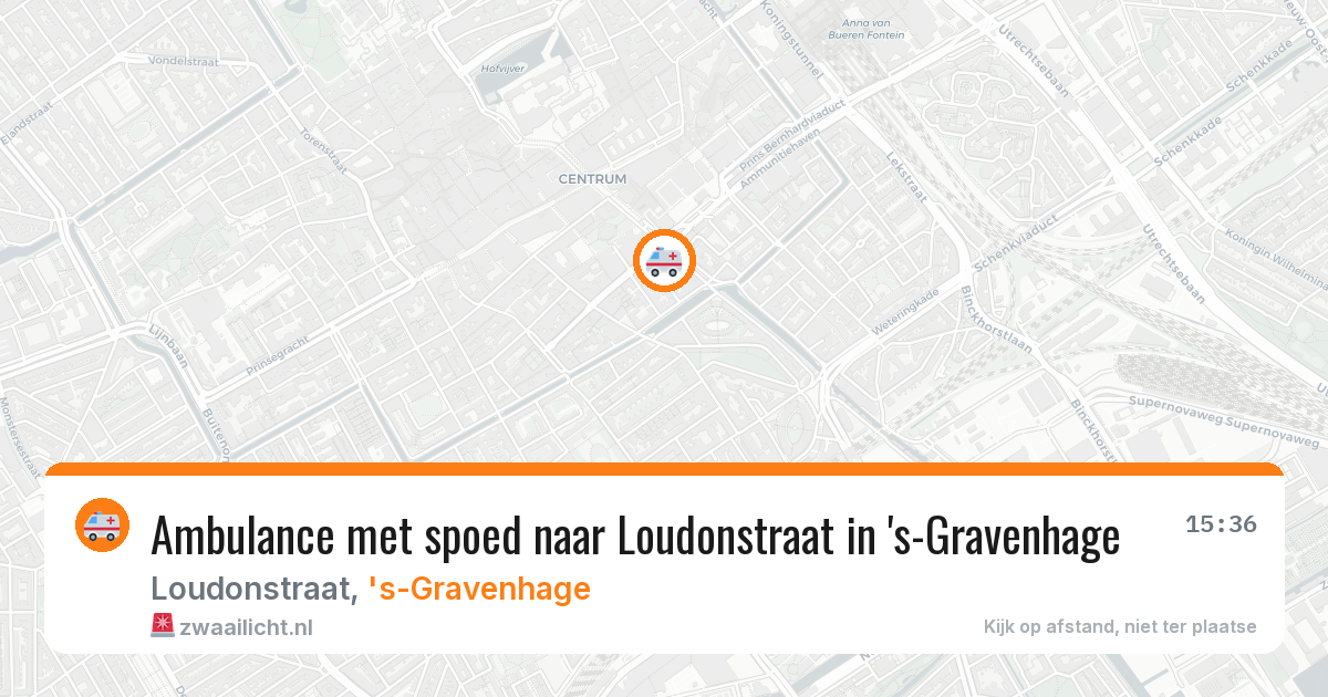 Ambulance met spoed naar Loudonstraat in 's-Gravenhage — 29 jan 2026