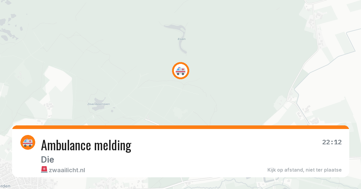 Ambulance melding — 18 apr 2026