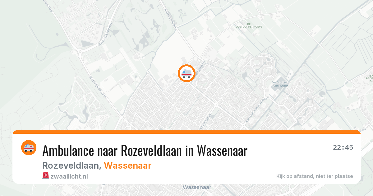 Ambulance naar Rozeveldlaan in Wassenaar — 21 mei 2026