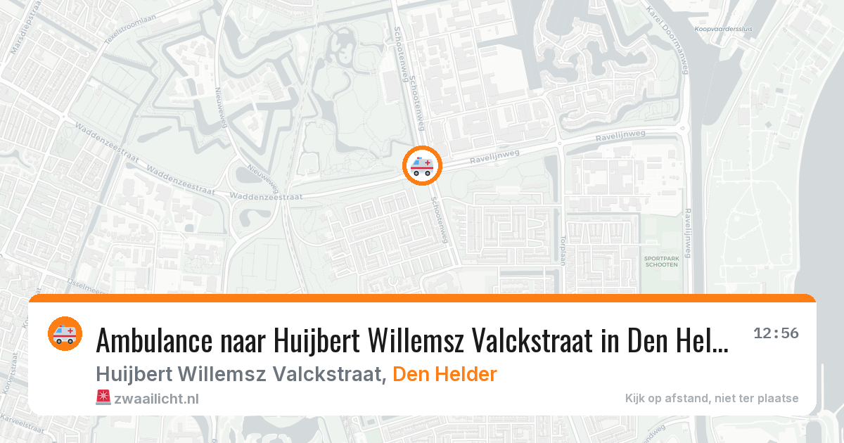 Ambulance naar Huijbert Willemsz Valckstraat in Den Helder — 1 aug 2026