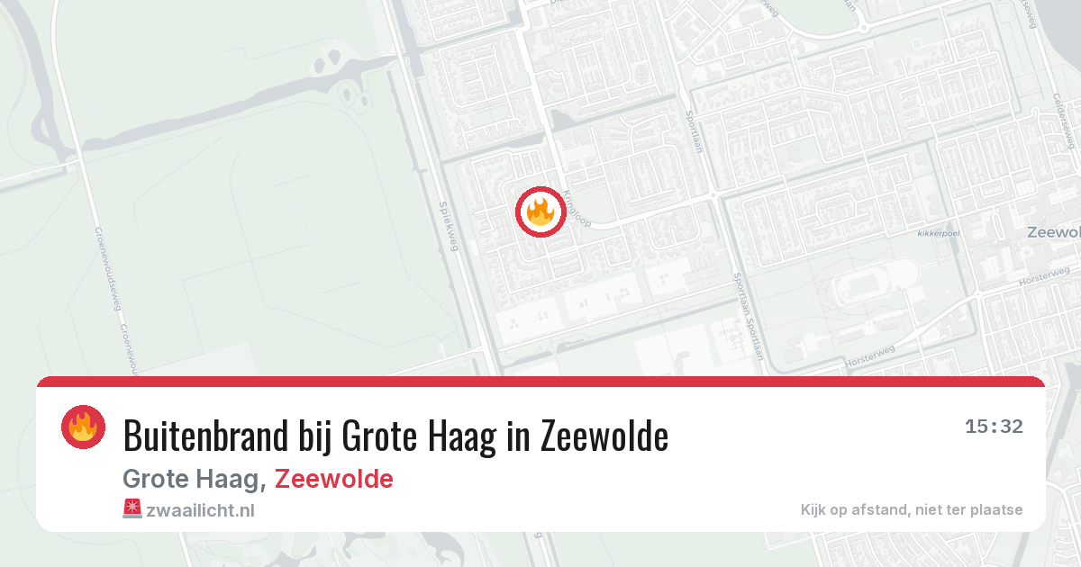 Buitenbrand bij Grote Haag in Zeewolde — 12 aug 2026