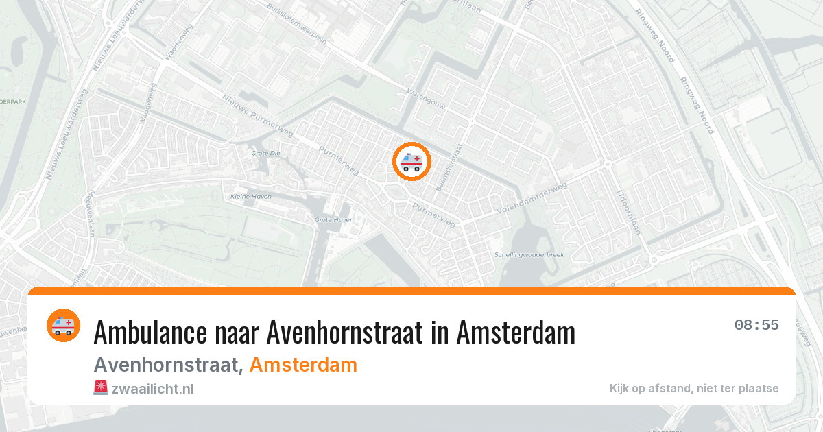 Ambulance naar Avenhornstraat in Amsterdam — 26 mei 2026
