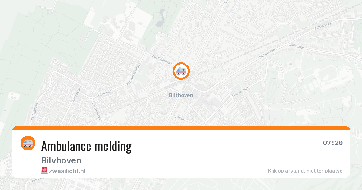 Ambulance melding — 6 jul 2026
