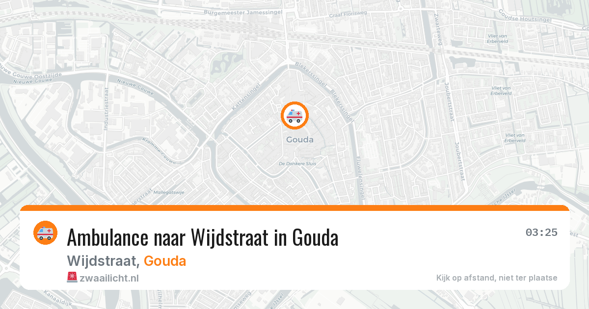 Ambulance naar Wijdstraat in Gouda — 6 jun 2026