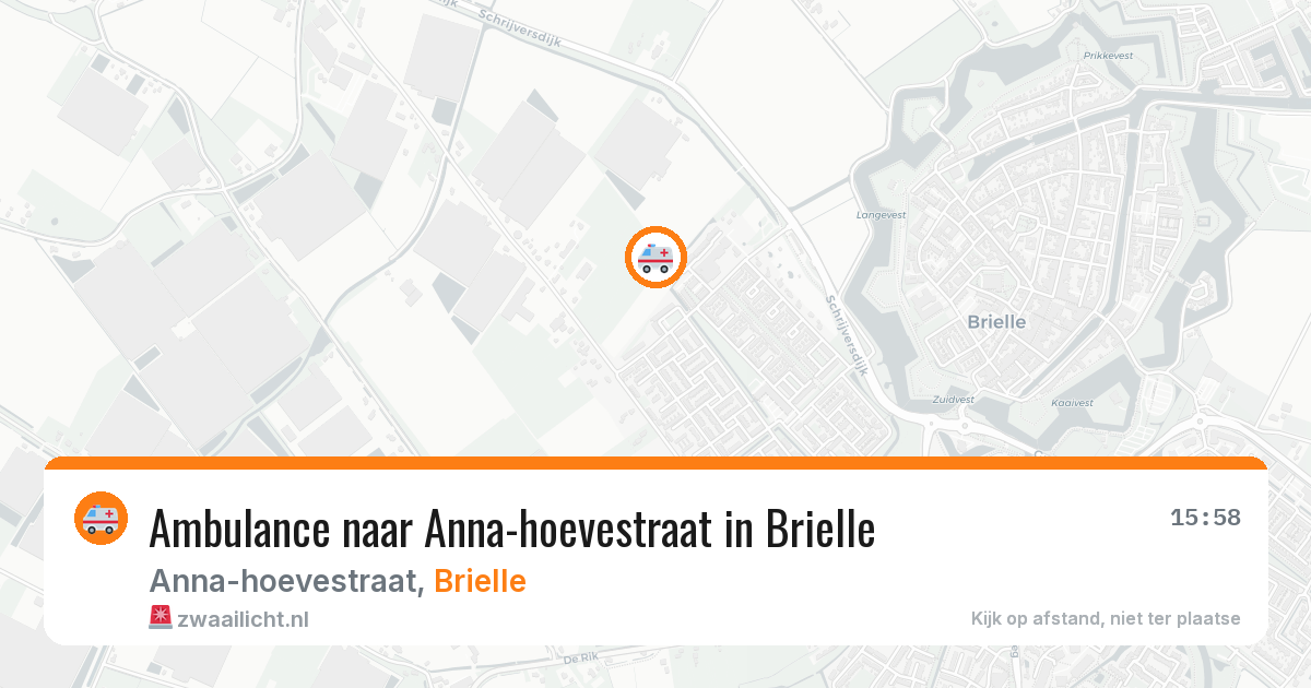 Ambulance naar Anna-hoevestraat in Brielle — 22 jun 2026