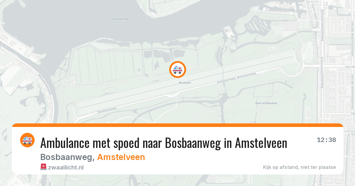 Ambulance met spoed naar Bosbaanweg in Amstelveen — 29 apr 2026