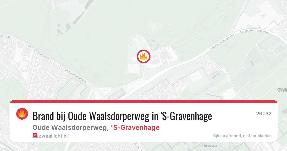 Brand bij Oude Waalsdorperweg in 'S-Gravenhage — 8 apr 2026