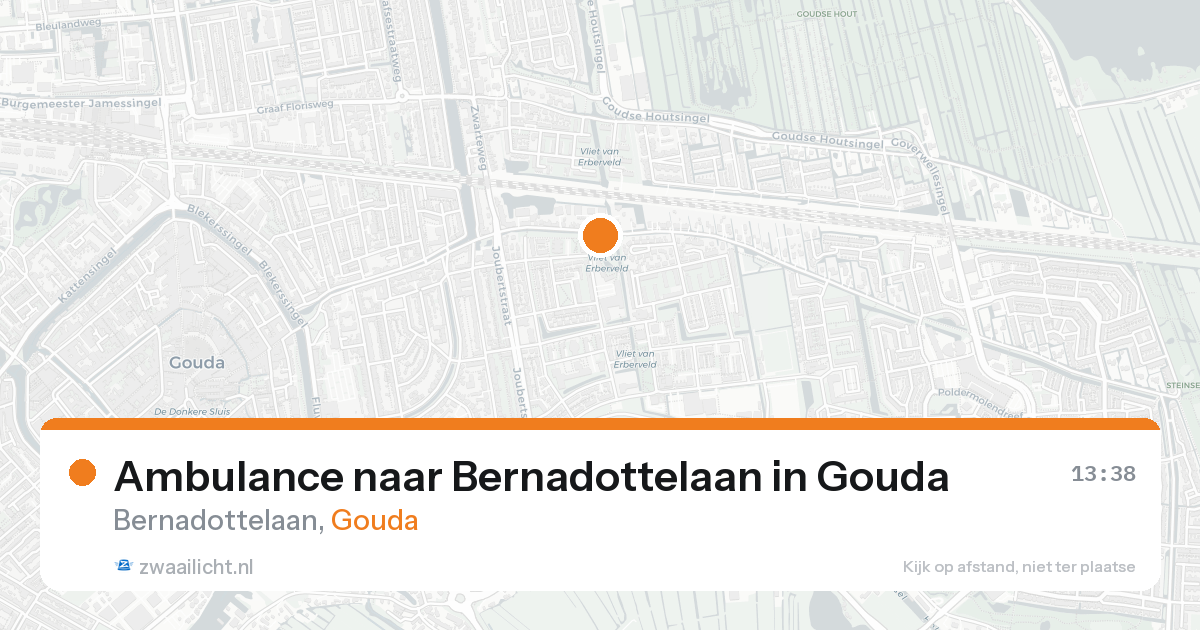 Ambulance naar Bernadottelaan in Gouda — 17 aug 2026