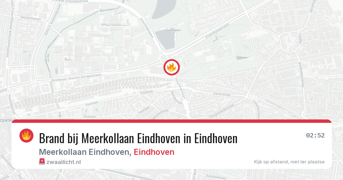 Brand bij Meerkollaan Eindhoven in Eindhoven — 30 mei 2026