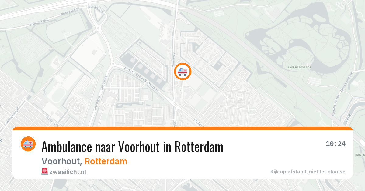 Ambulance naar Voorhout in Rotterdam — 14 mei 2026