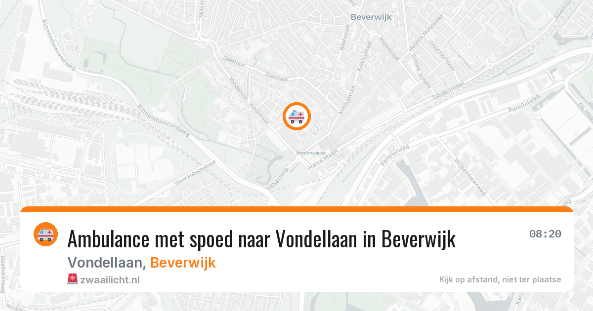 Ambulance met spoed naar Vondellaan in Beverwijk — 1 jul 2026