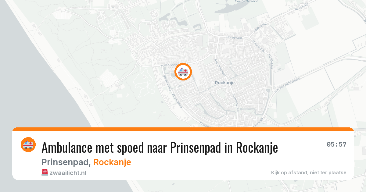 Ambulance met spoed naar Prinsenpad in Rockanje — 8 aug 2026