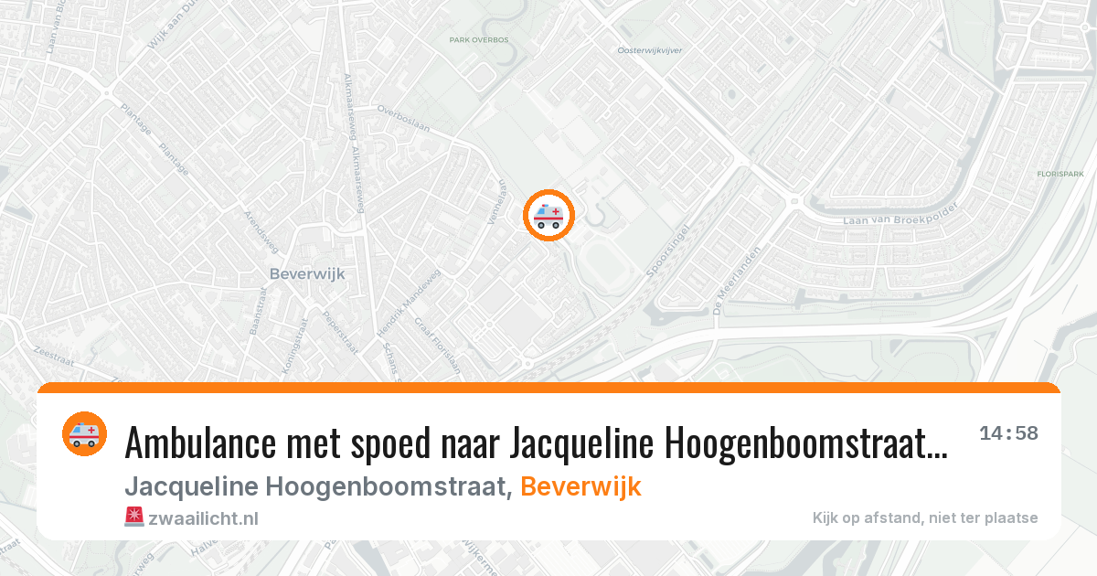 Ambulance met spoed naar Jacqueline Hoogenboomstraat in Beverwijk — 29 jan 2026