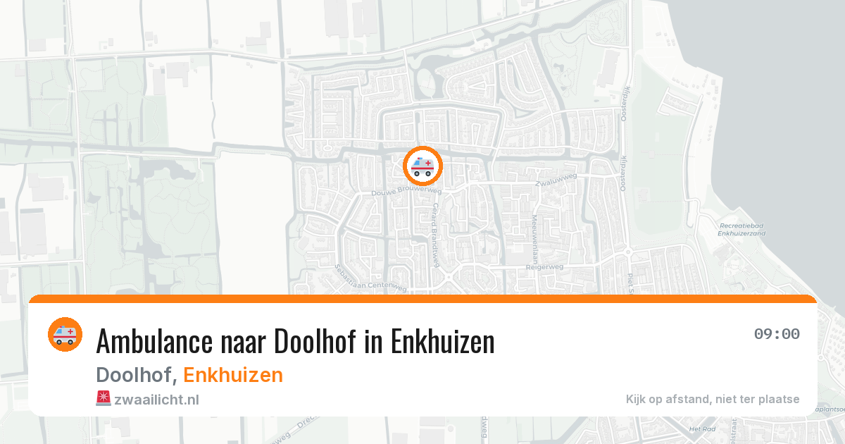Ambulance naar Doolhof in Enkhuizen — 26 jun 2026