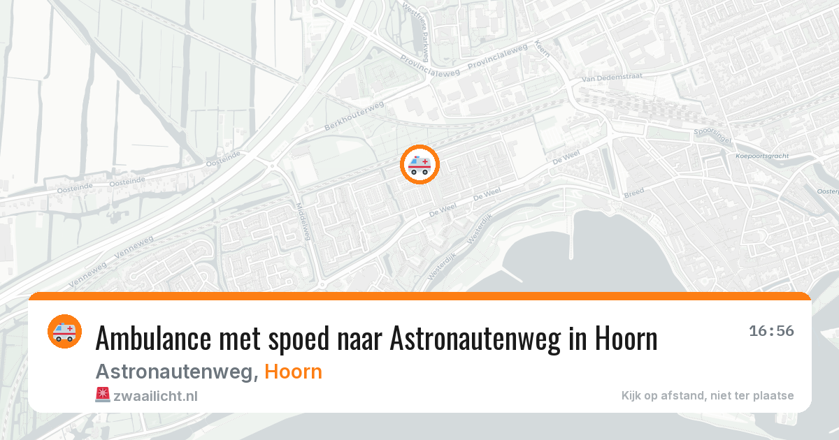 Ambulance met spoed naar Astronautenweg in Hoorn — 2 apr 2026