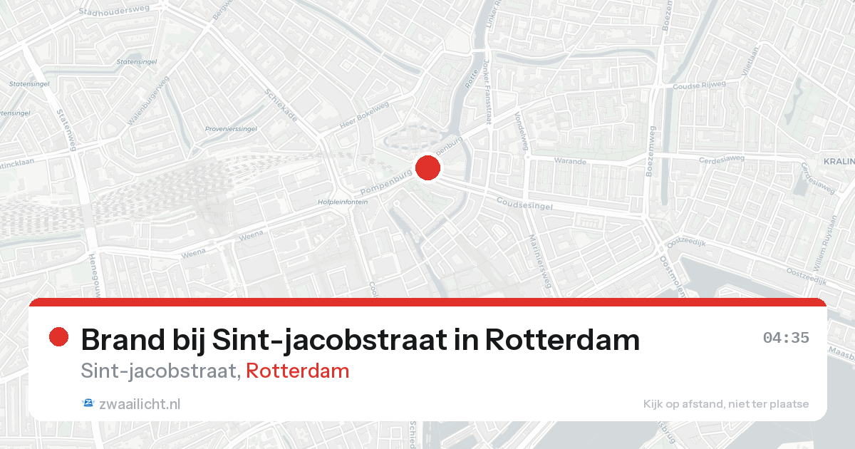 Brand bij Sint-jacobstraat in Rotterdam — 25 mrt 2026