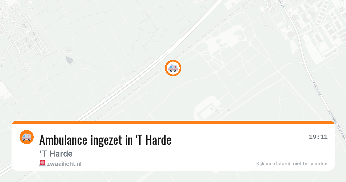 Ambulance ingezet in 'T Harde — 13 aug 2026