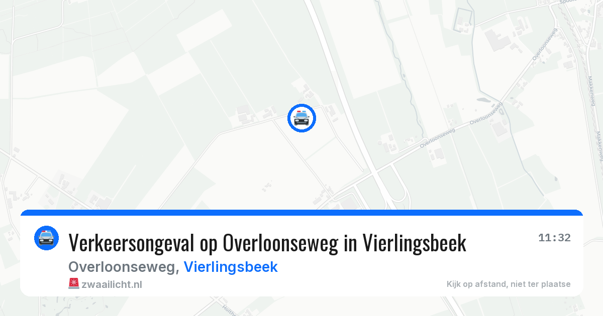 Verkeersongeval op Overloonseweg in Vierlingsbeek — 21 jul 2026