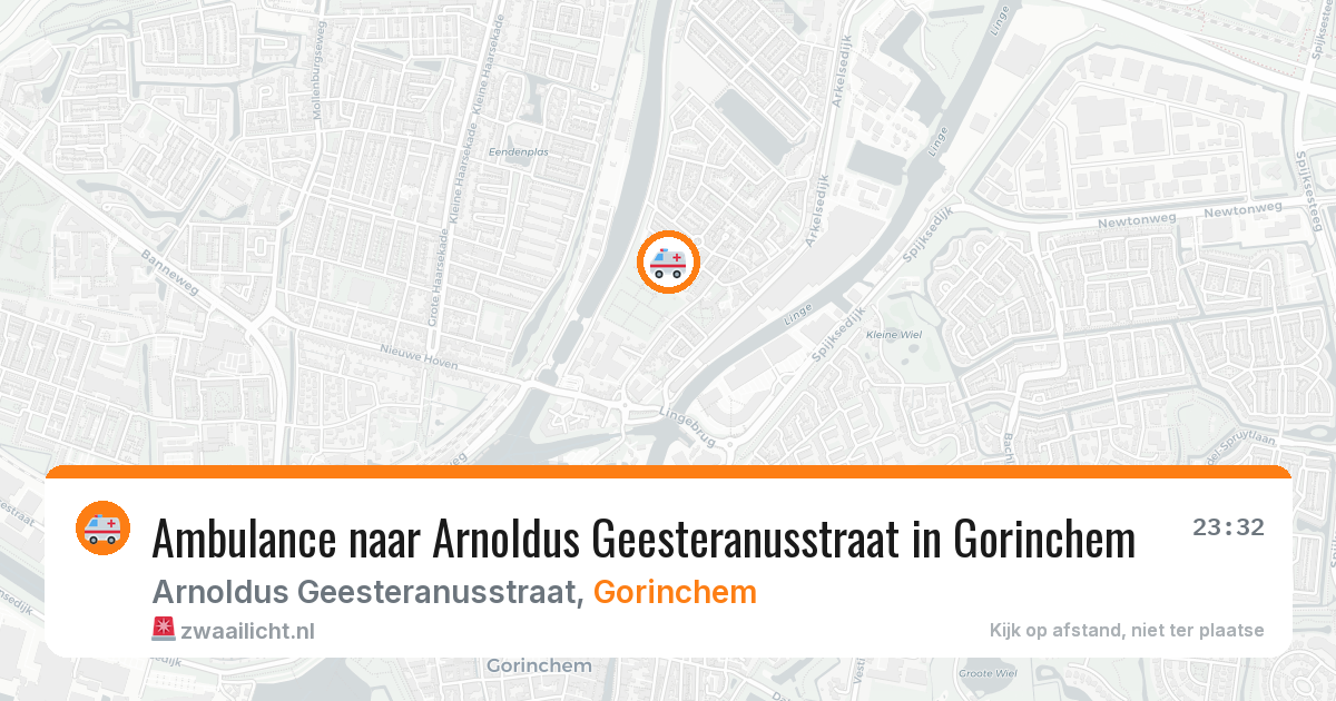 Ambulance naar Arnoldus Geesteranusstraat in Gorinchem — 25 jul 2026