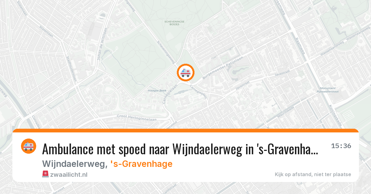 Ambulance met spoed naar Wijndaelerweg in 's-Gravenhage — 29 jan 2026